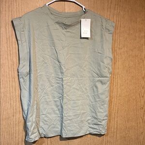 a new day Light Sage Sleeveless Crewneck Tank Top